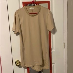 MNML Tan Scallop Tee Shirt
